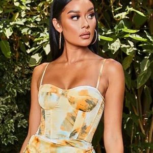 - Pretty Little Thing - Tie Dye Structured Corset Top